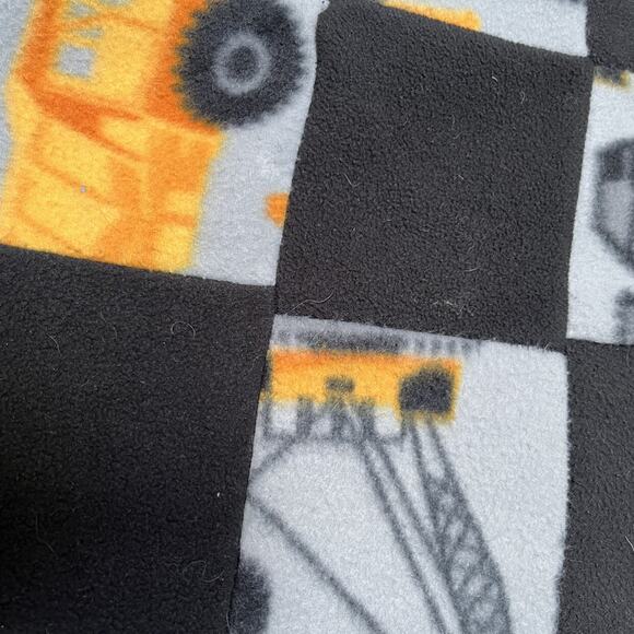 Handmade Baby Fleece Construction Blanket - Picture 6 of 7